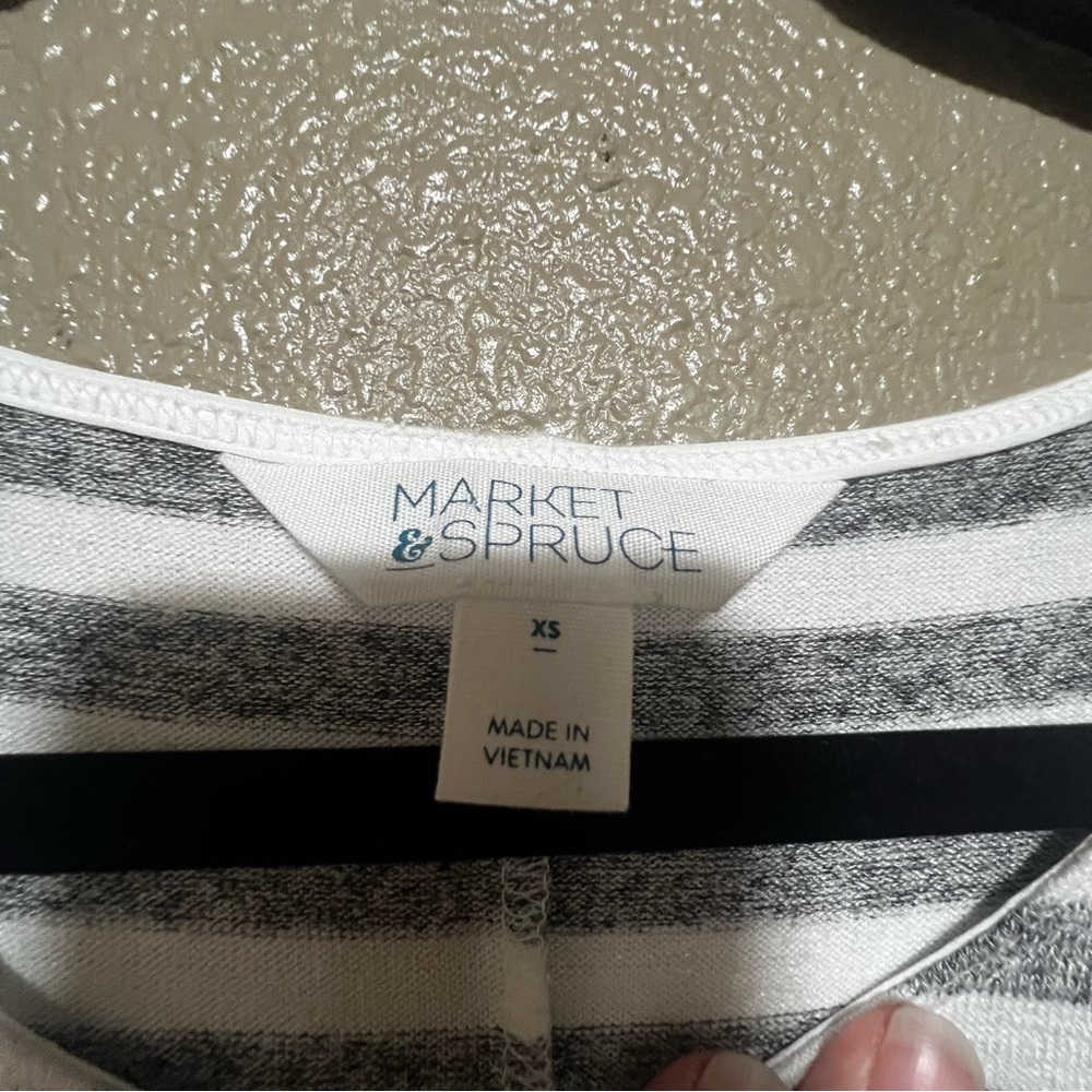 NEW Market & Spruce Striped Midi Dress Casual Vacation Resort Beach Summer Wear - Picture 4 of 5